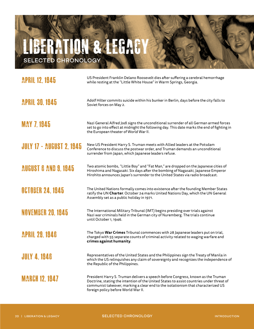 Liberation & Legacy