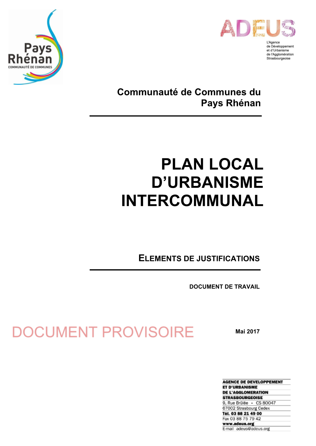 Plan Local D'urbanisme Intercommunal