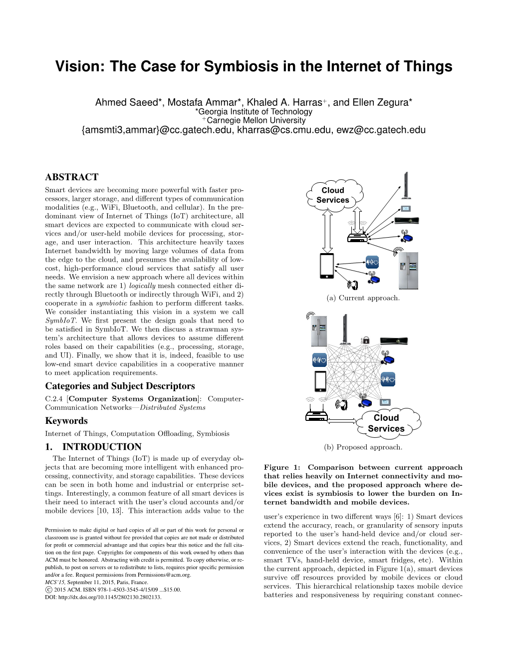 Vision: the Case for Symbiosis in the Internet of Things