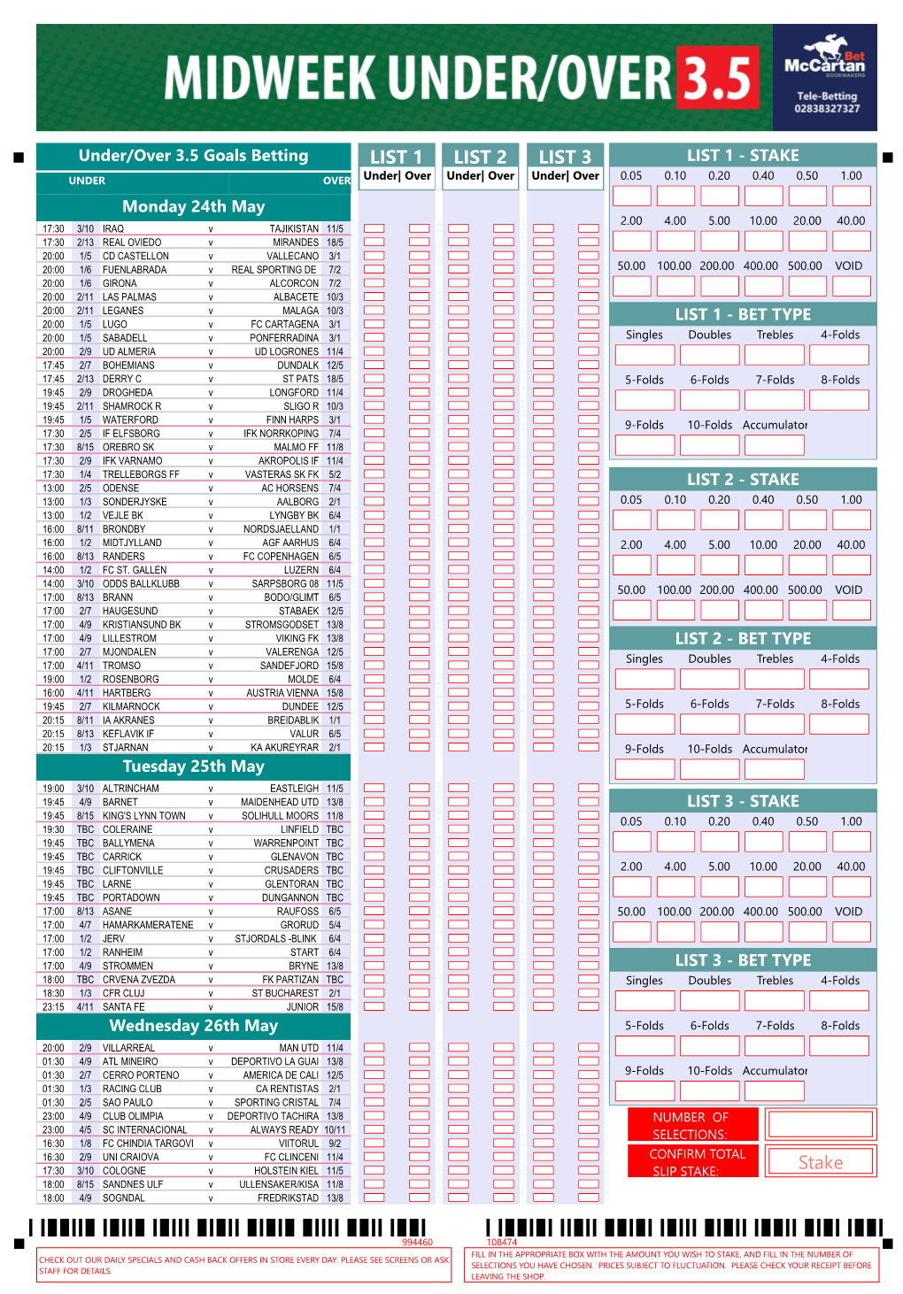 Midweek 3.5 Goals May 24Th Overlayimage