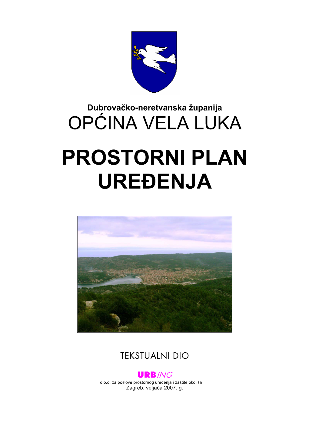 Prostorni Plan Uređenja Općine Vela Luka