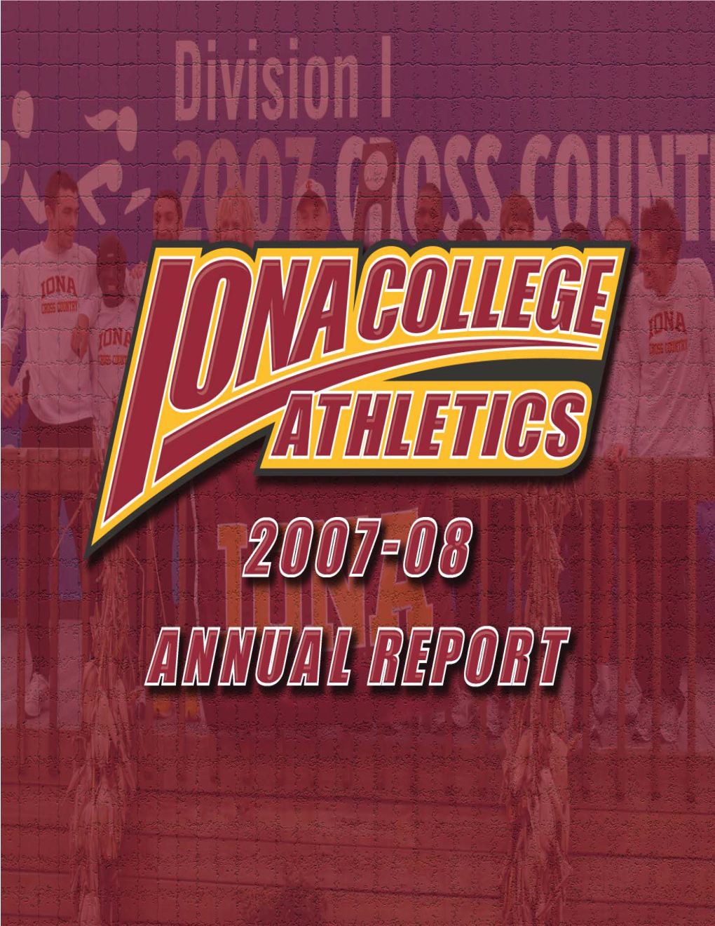 2007-08 Annual Report Dear Friends of Iona Athletics