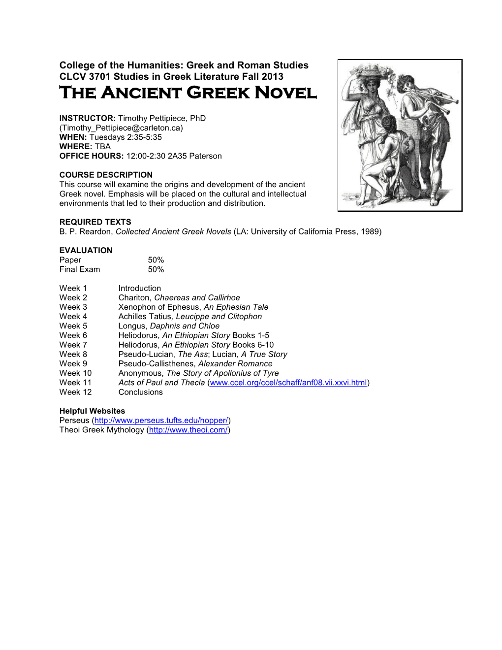 The Ancient Greek Novel