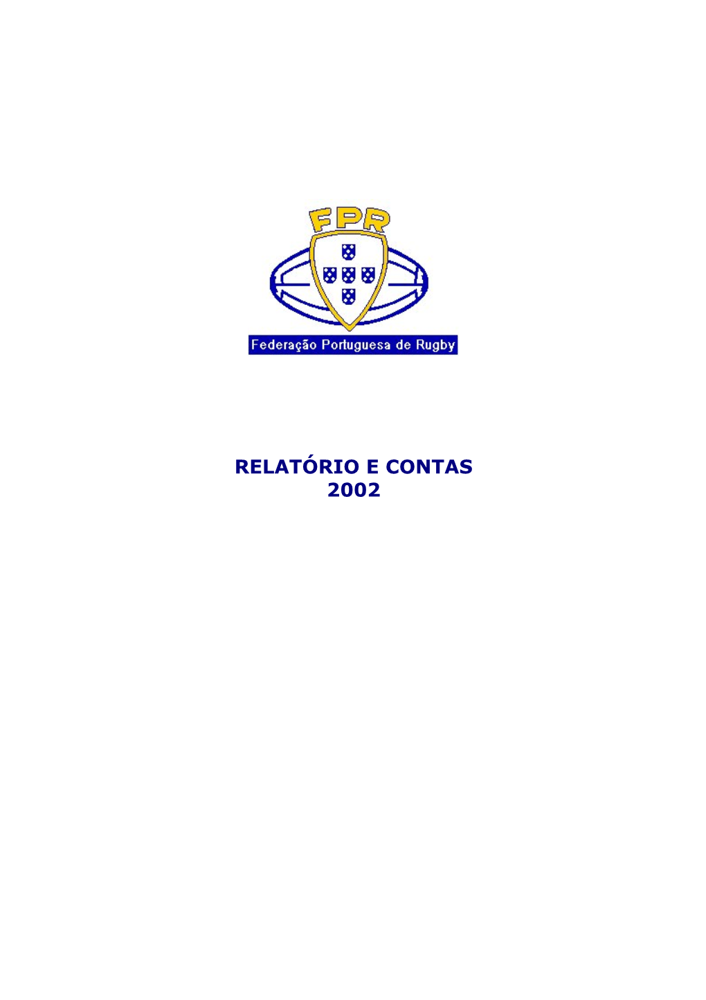 Relatório E Contas 2002