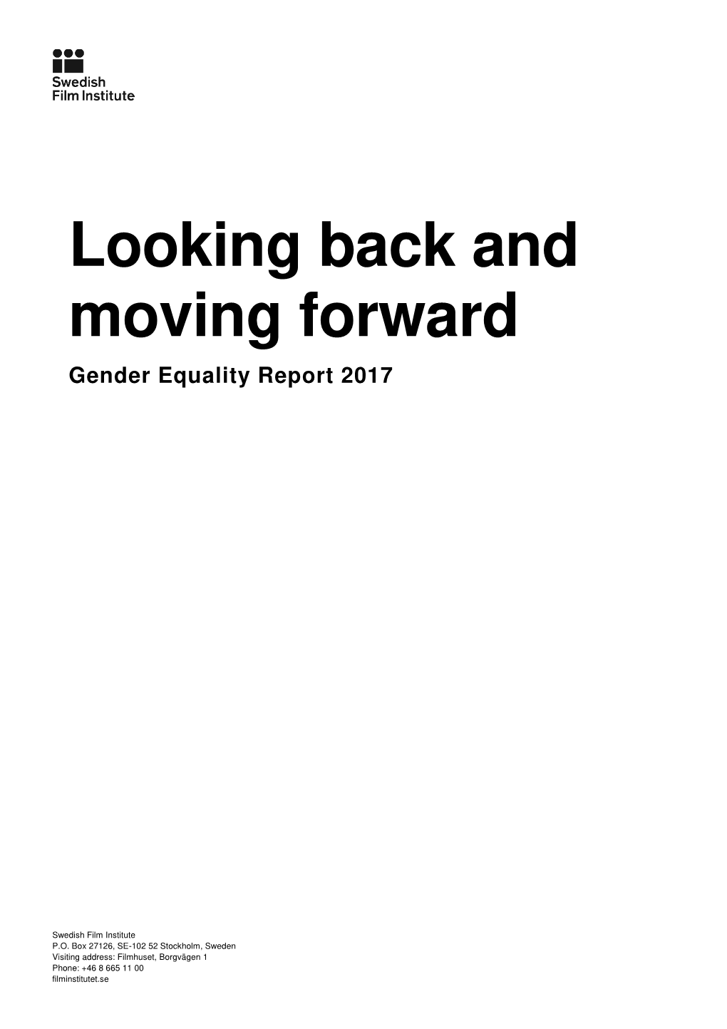 Why a Gender Equality Report?