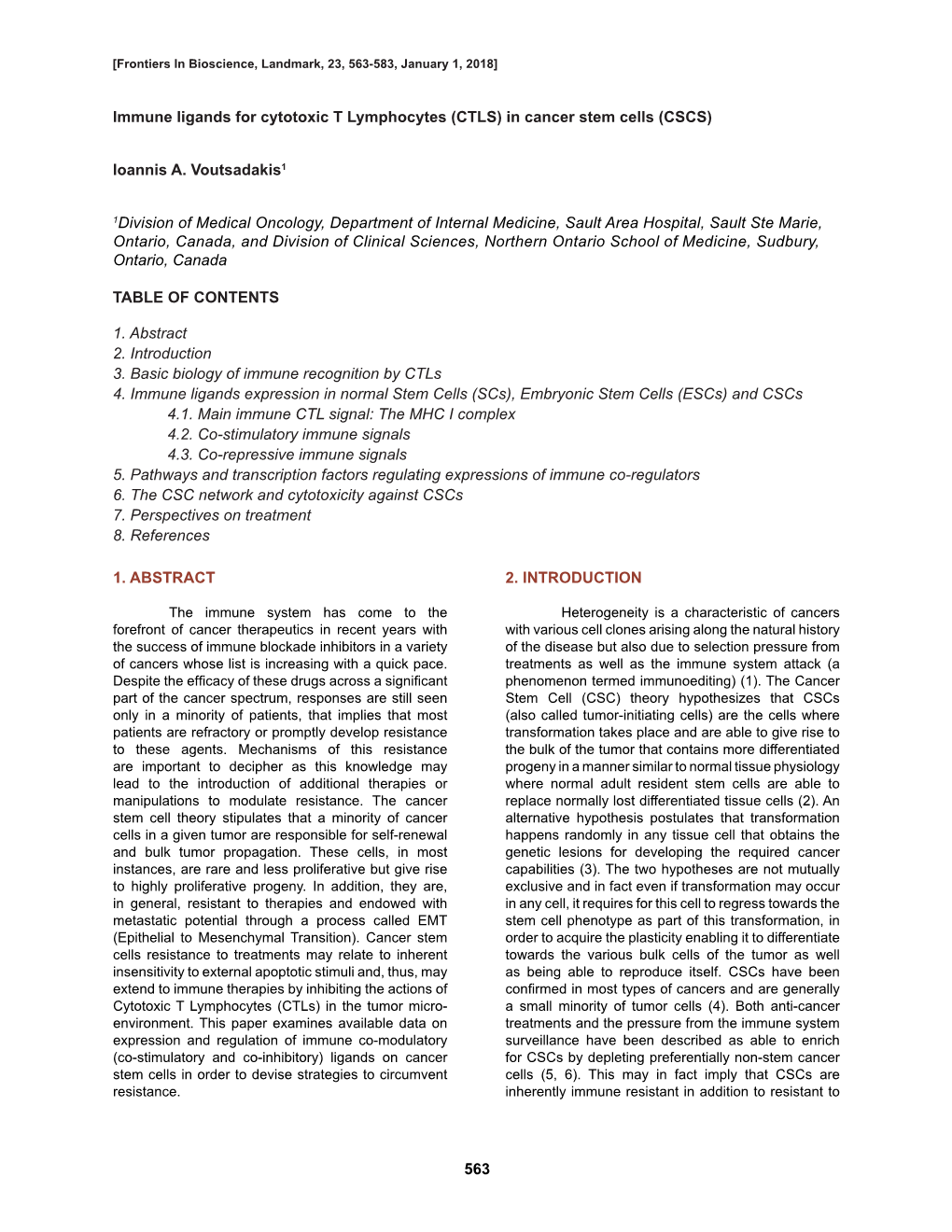 In Cancer Stem Cells (CSCS)