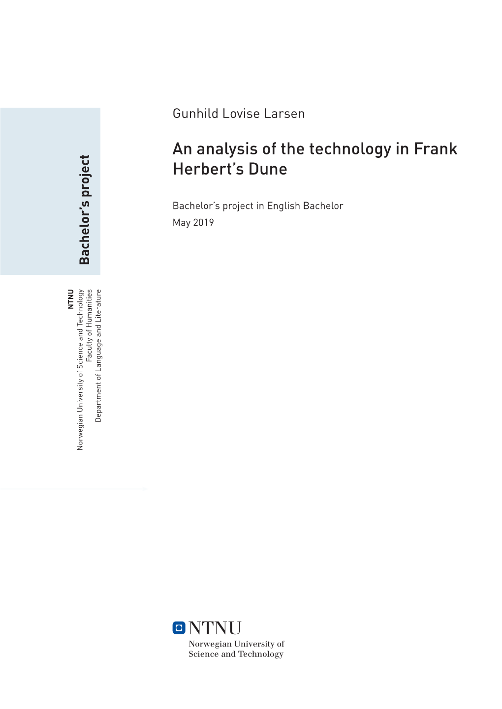 An Analysis of the Technology in Frank Herbert's Dune