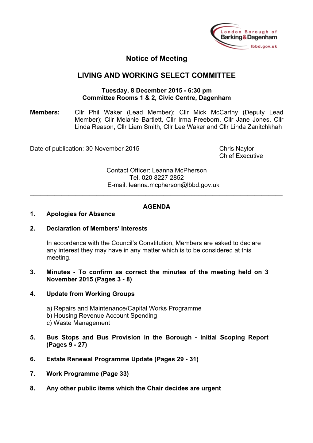 (Public Pack)Agenda Document for Living and Working Select