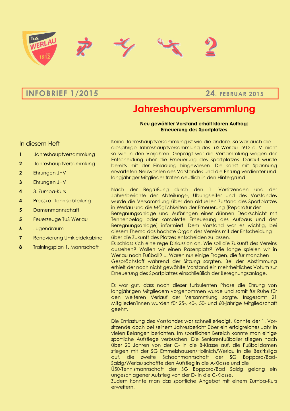 Jahreshauptversammlung