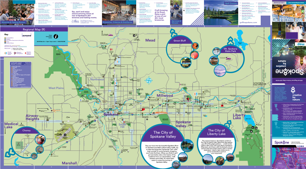 The City of Loop Trail PLUS Peppertree Park Tap House • Spokane Falls - Second-Longest Urban Waterfalls in the U.S