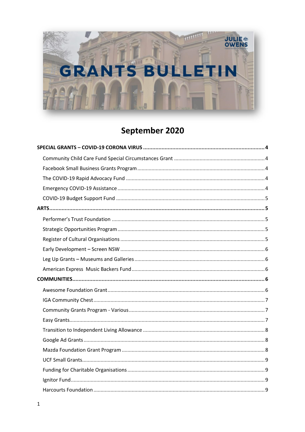 Grants-Bulletin-September-2020.Pdf