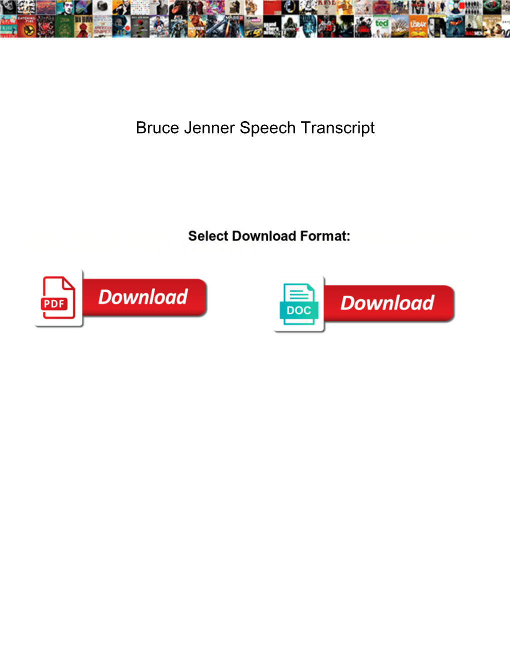 Bruce Jenner Speech Transcript