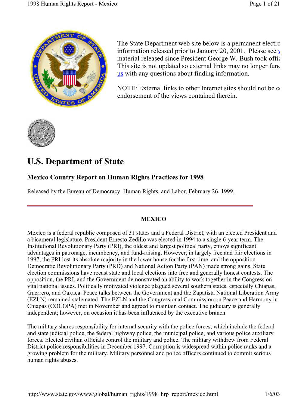 U.S. Department of State