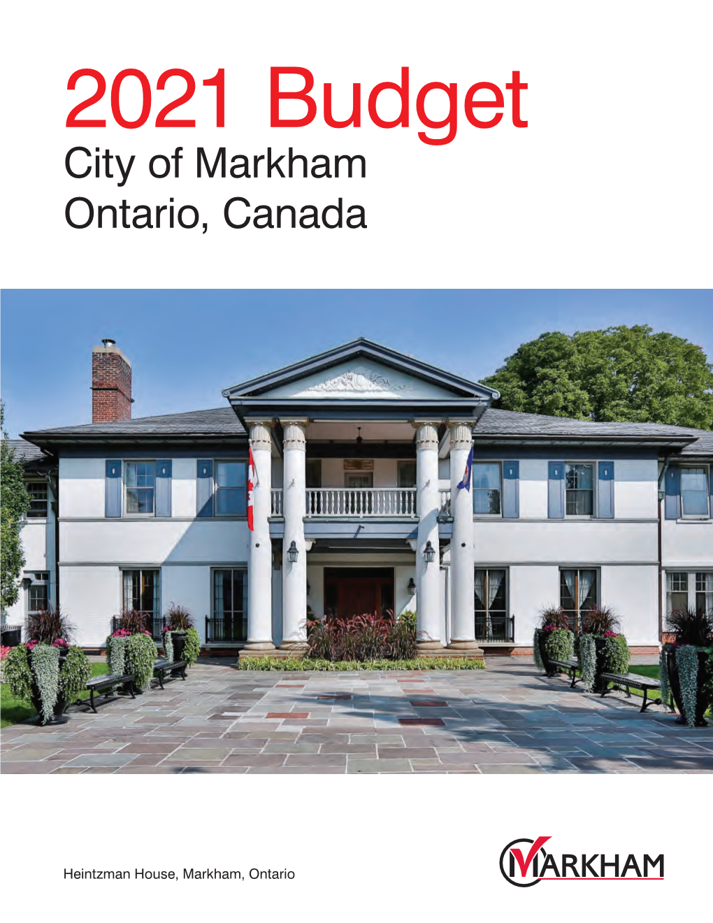 City of Markham 2021 Budget