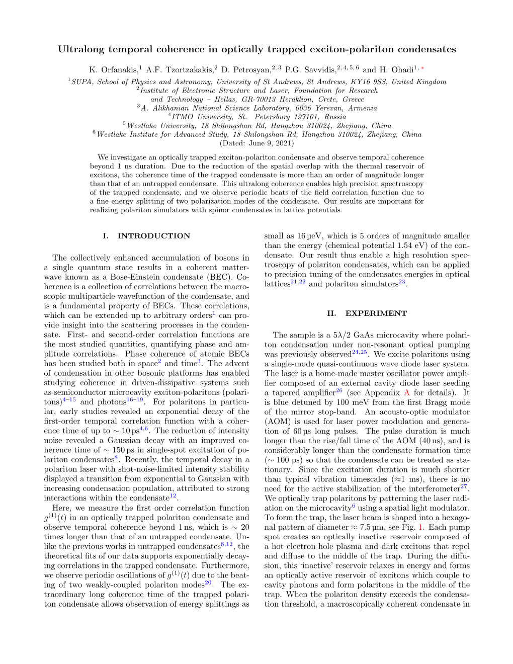 Ultralong Temporal Coherence in Optically Trapped Exciton-Polariton Condensates