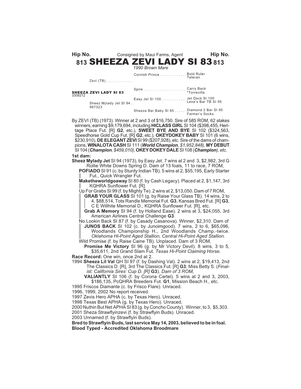 813 Sheeza Zevi Lady Si 83813