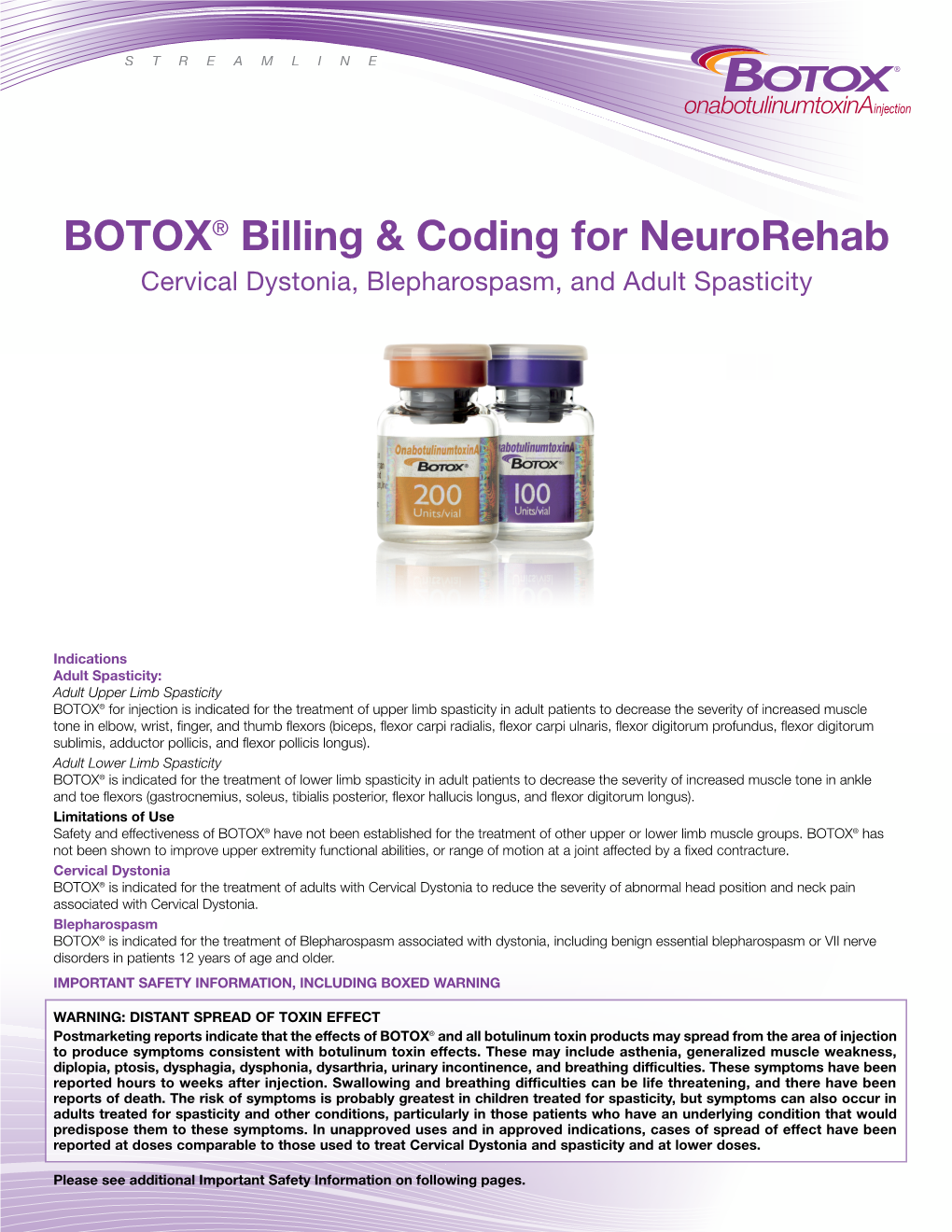 BOTOX® Billing & Coding for Neurorehab