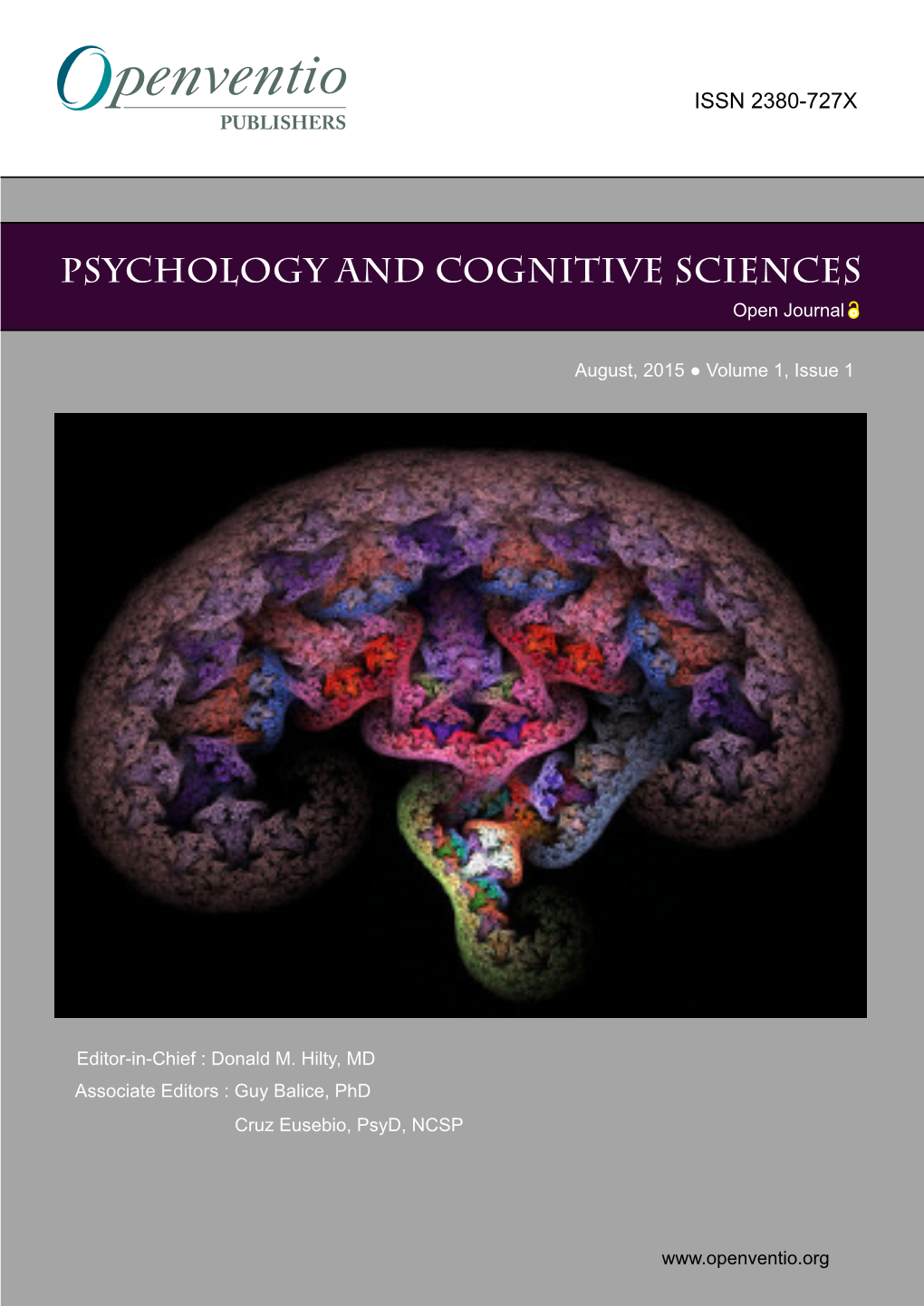 Psychology and Cognitive Sciences Open Journal