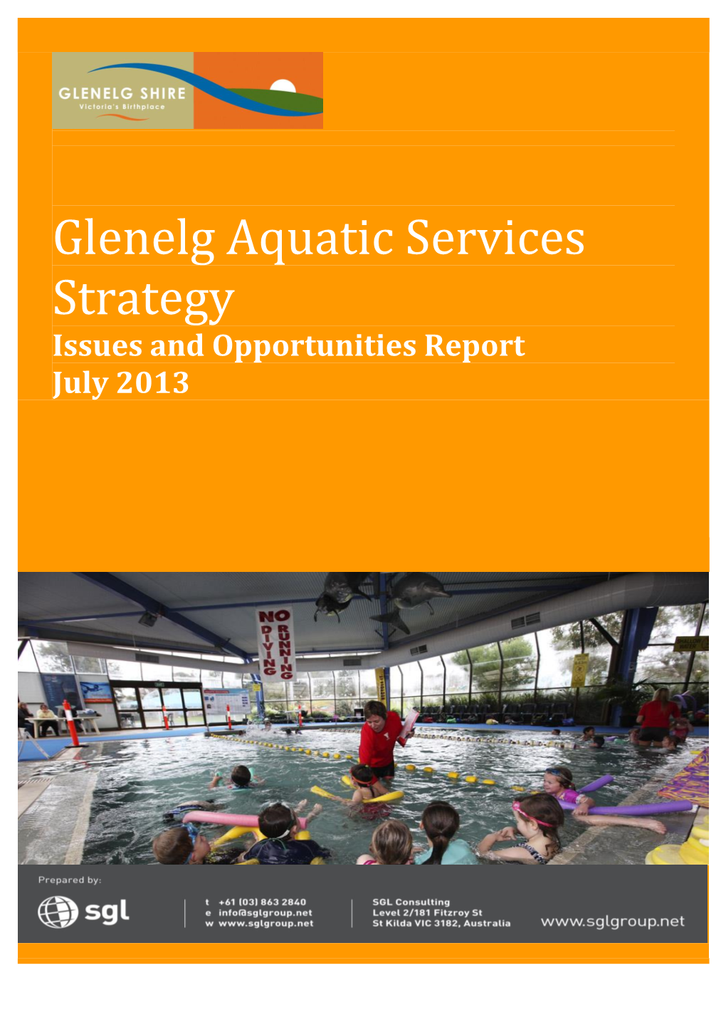 Glenelg Aquatic Services Strategy Issues and Opportunities Report