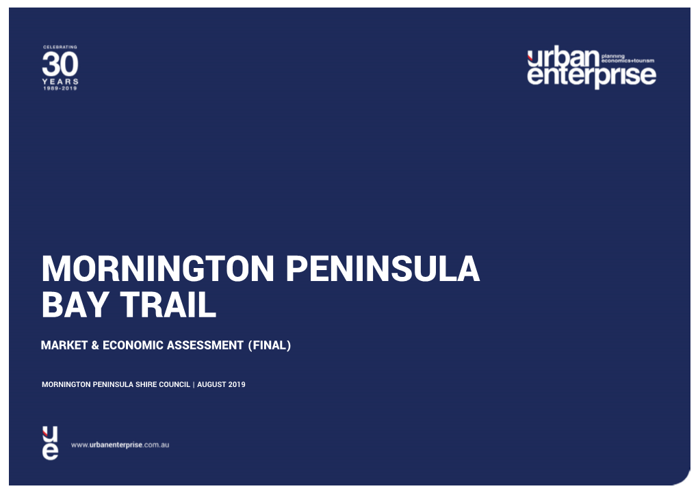 Mornington Peninsula Bay Trail Market & Economic Assessment (Final)