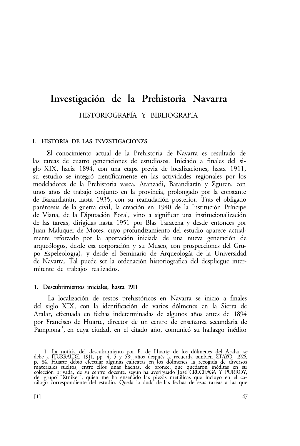 Investigación De La Prehistoria Navarra