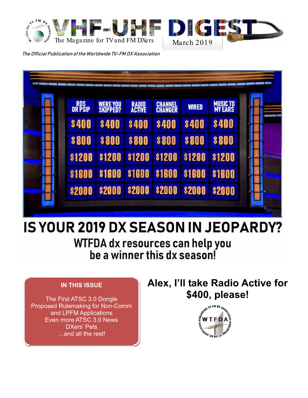 Alex, I'll Take Radio Active for $400, Please!