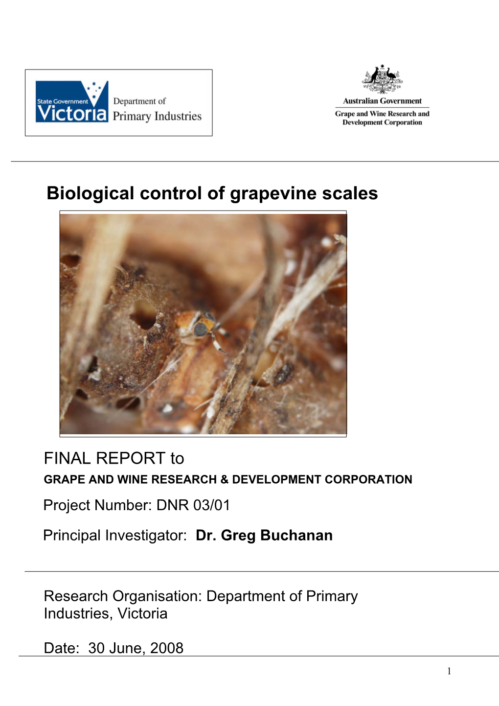 Biological Control of Grapevine Scales