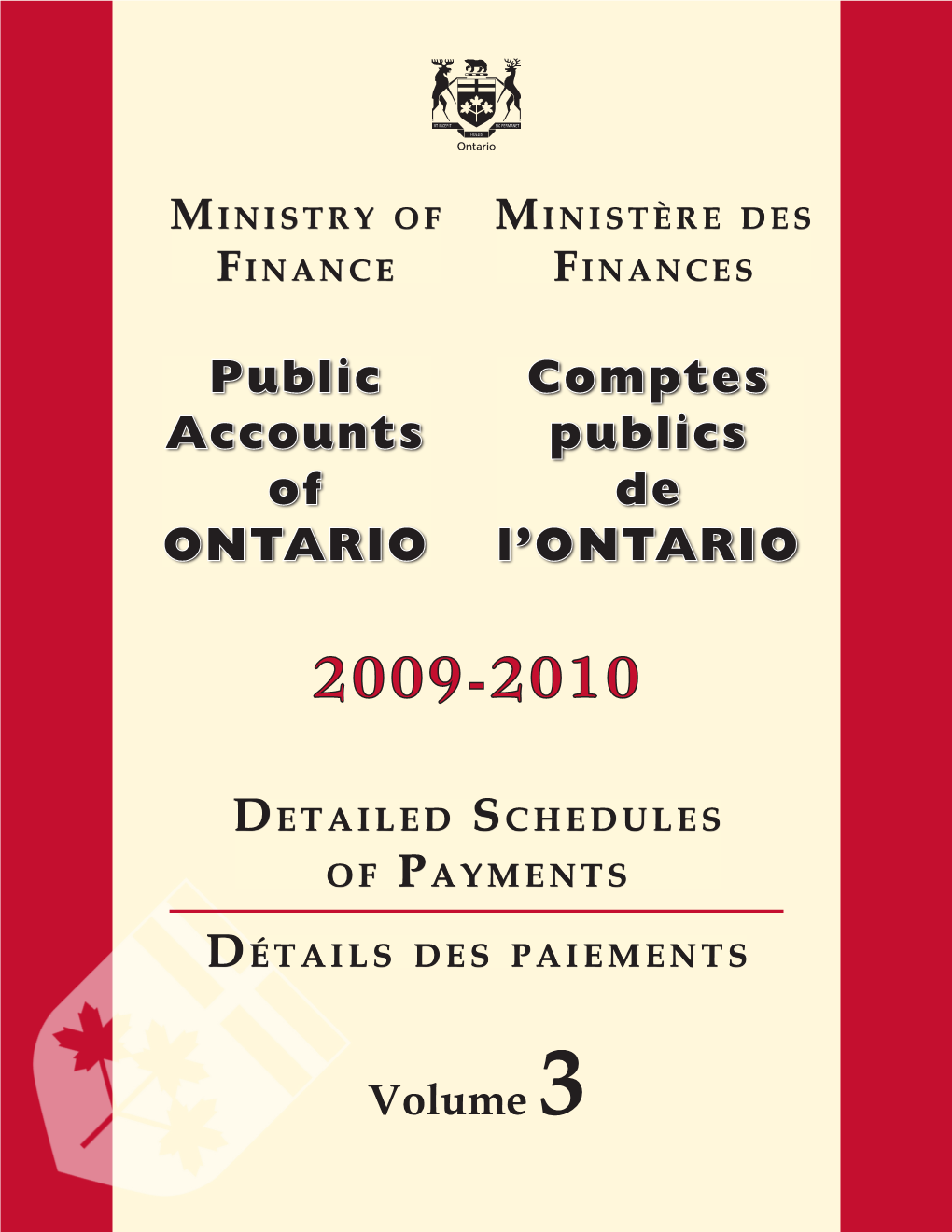 Ministry of Finance Public Accounts