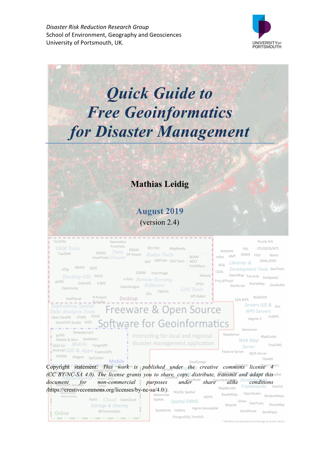 Quick Guide to Free Geoinformatics for Disaster Management