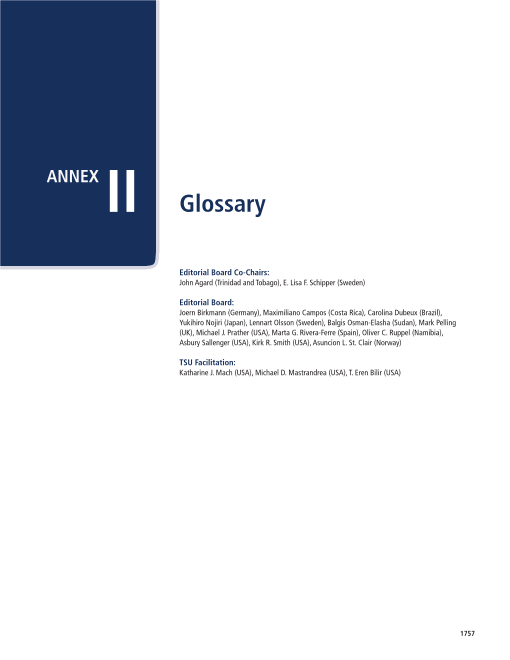 ANNEX II Glossary