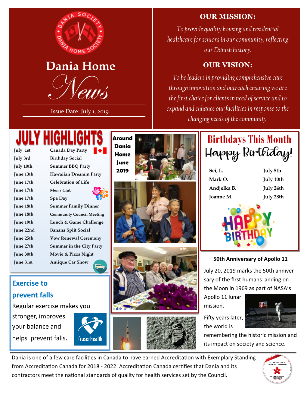 Dania Home Birthdays This Month