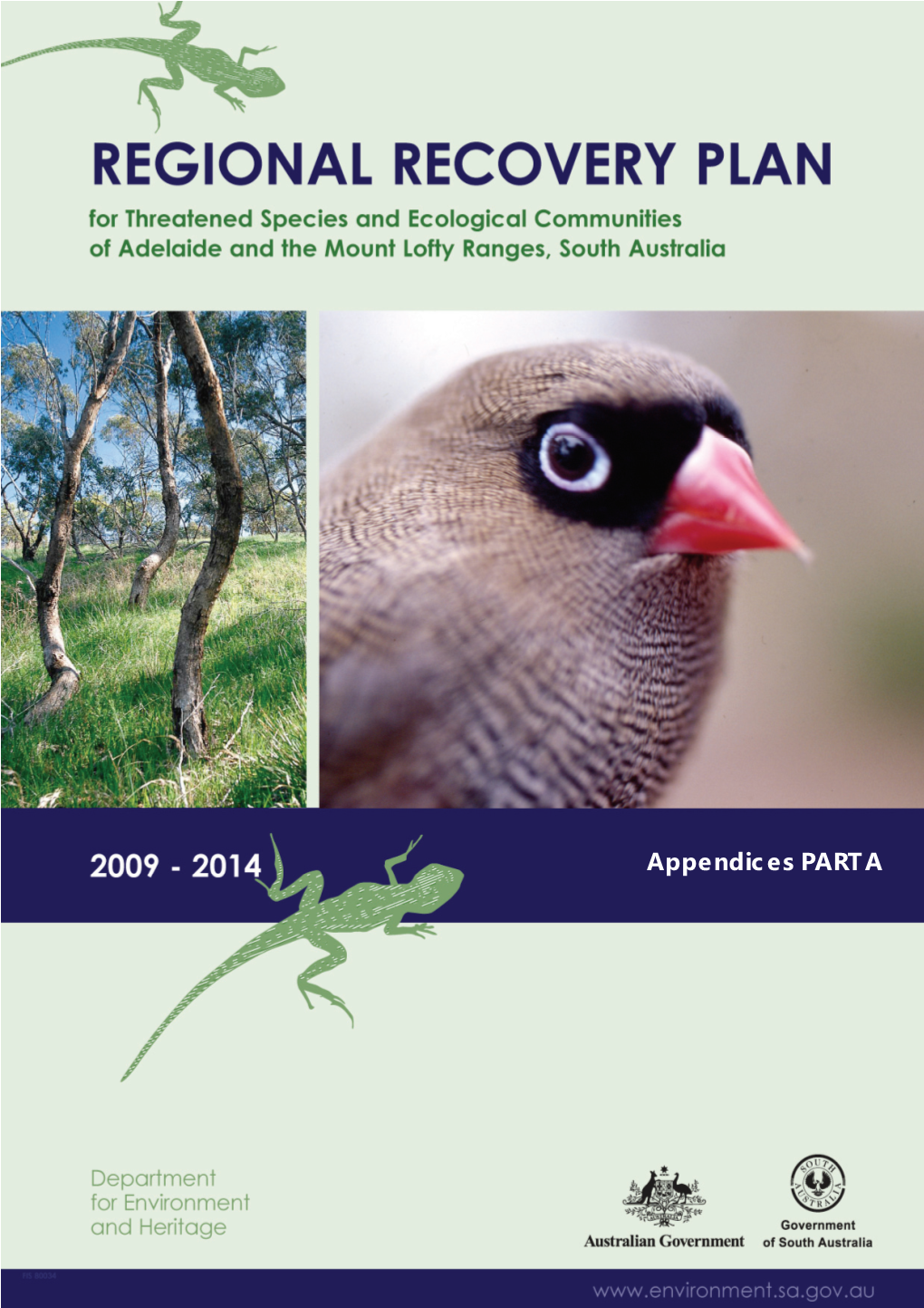 Regional Recovery Plan for Threatened Species and Ecological Communities of Adelaide and the Mount Lofty Ranges, South Australia