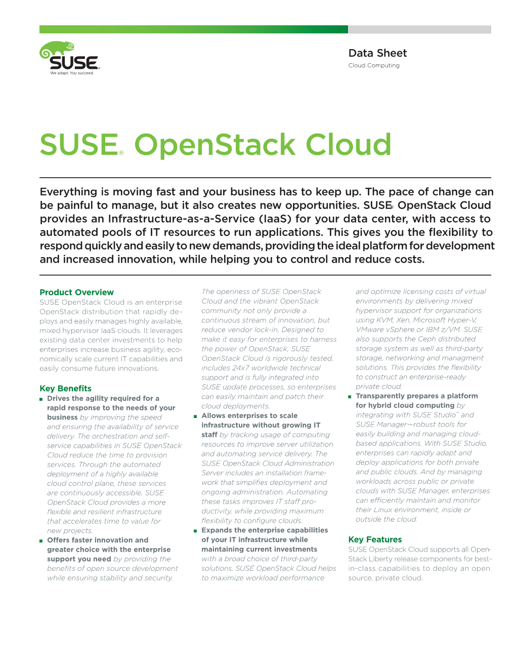 SUSE® Openstack Cloud