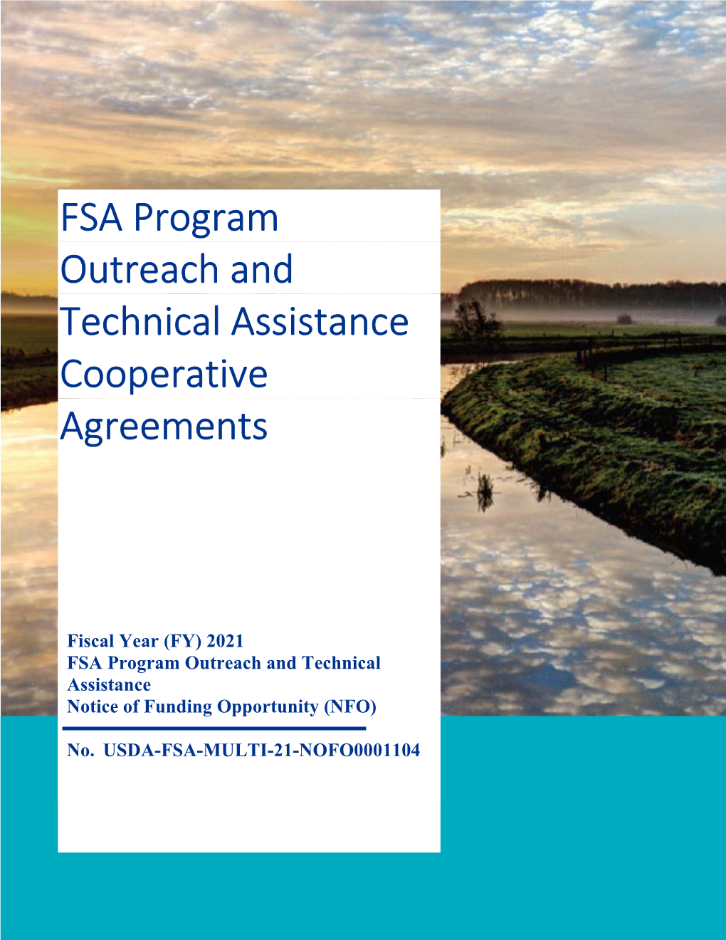 FSA Program Outreach and Technical Assistance Cooperative Agreements