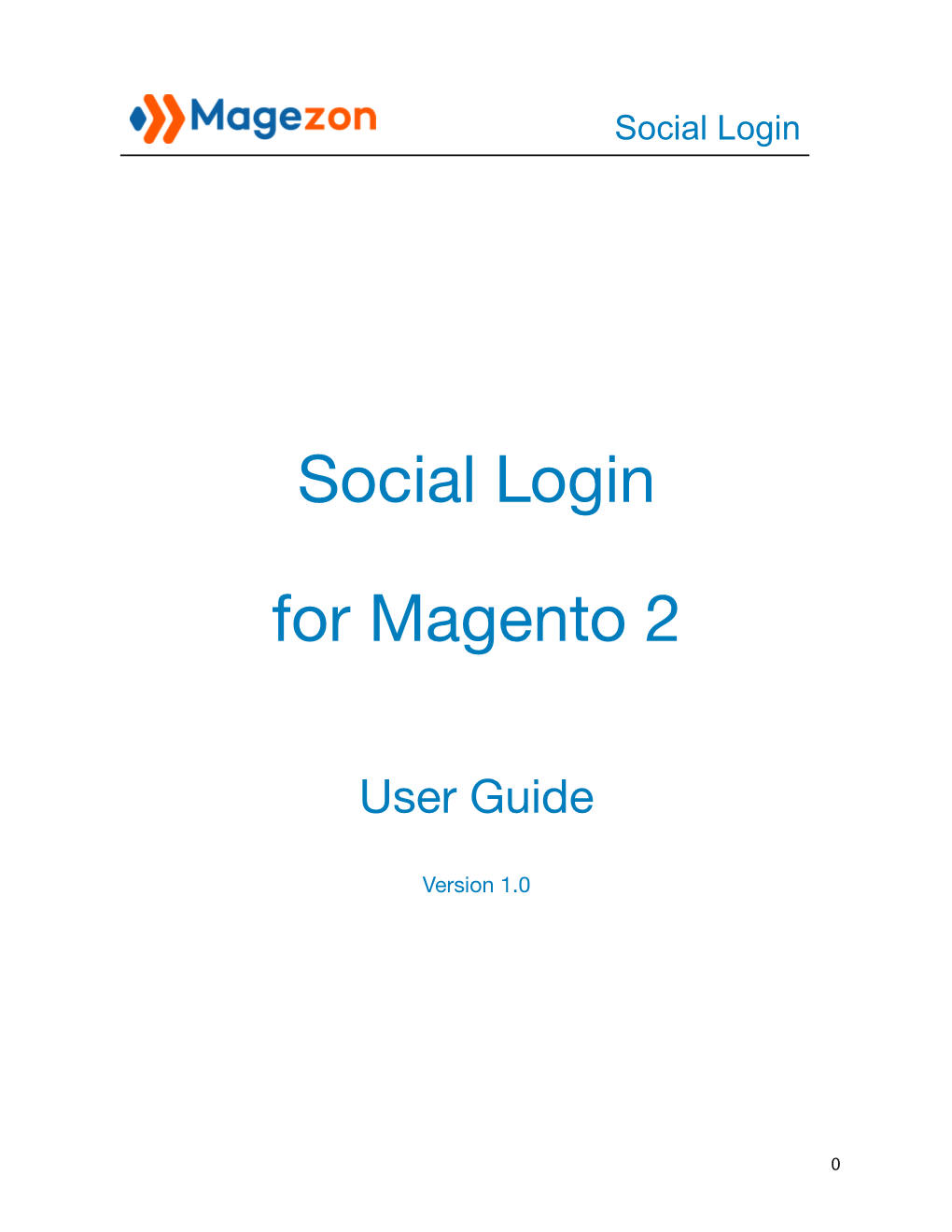 [Social Login] User Guide for Magezon