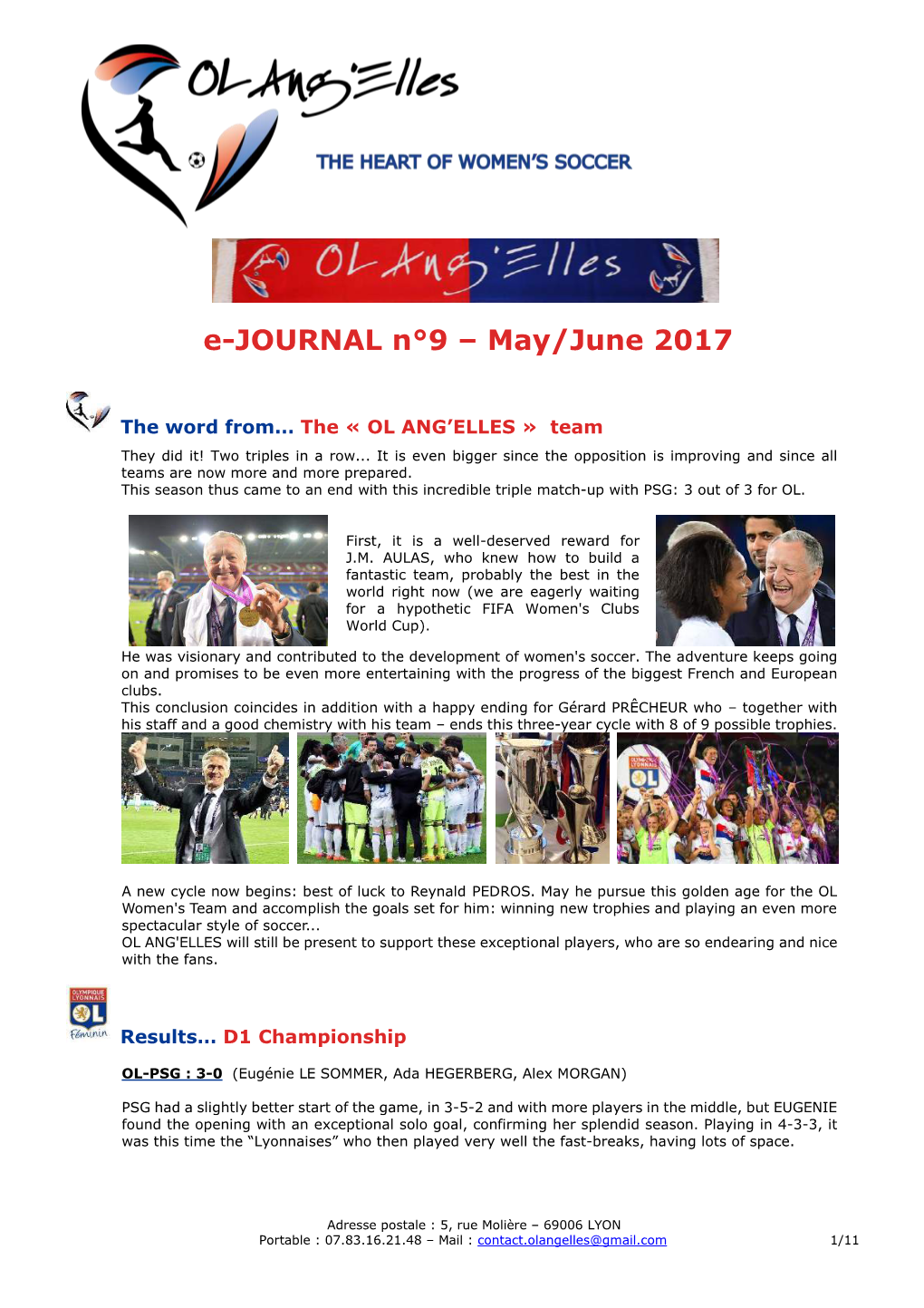 E-JOURNAL N°9 – May/June 2017