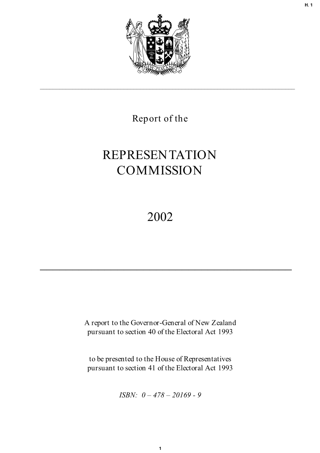 Representation Commission 2002