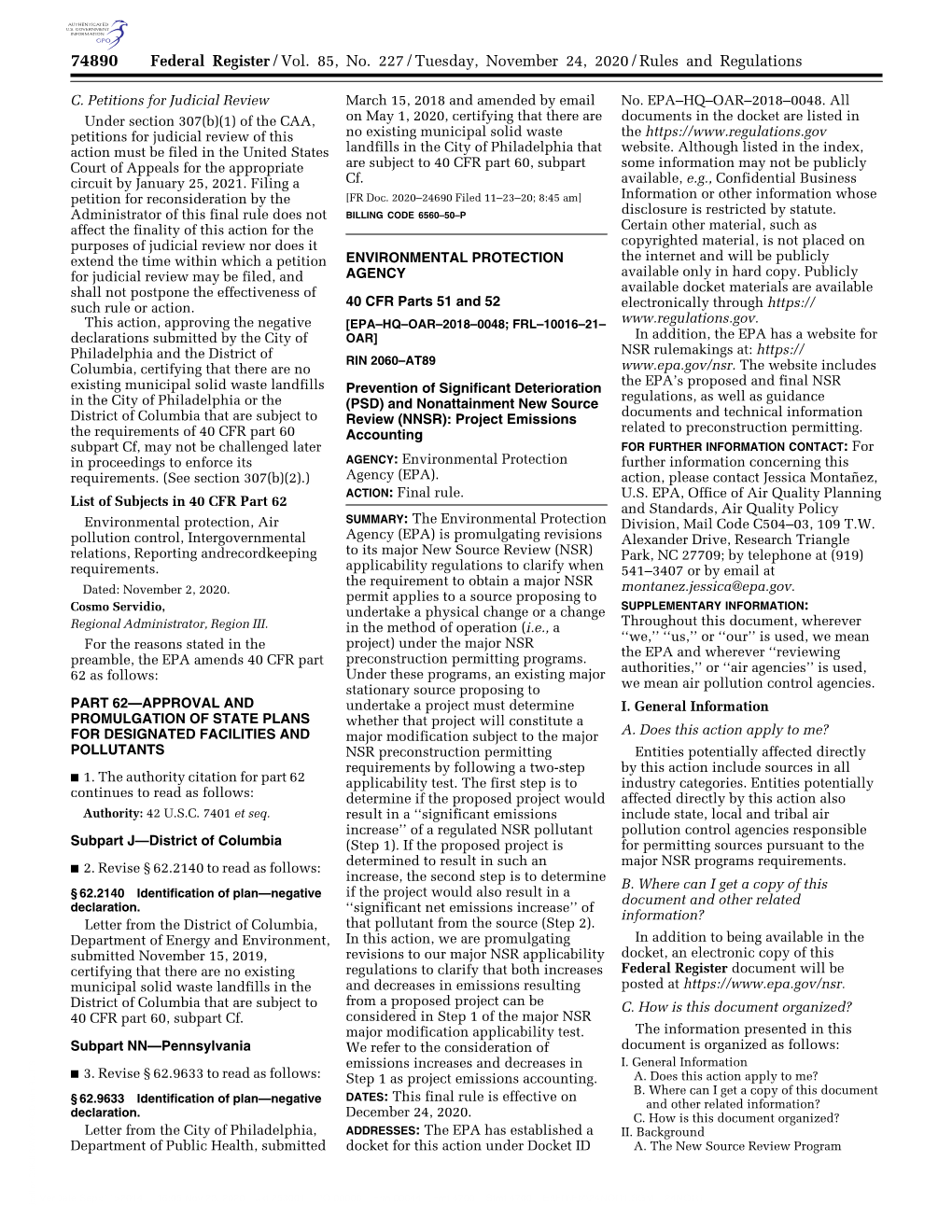 Project Emissions Accounting