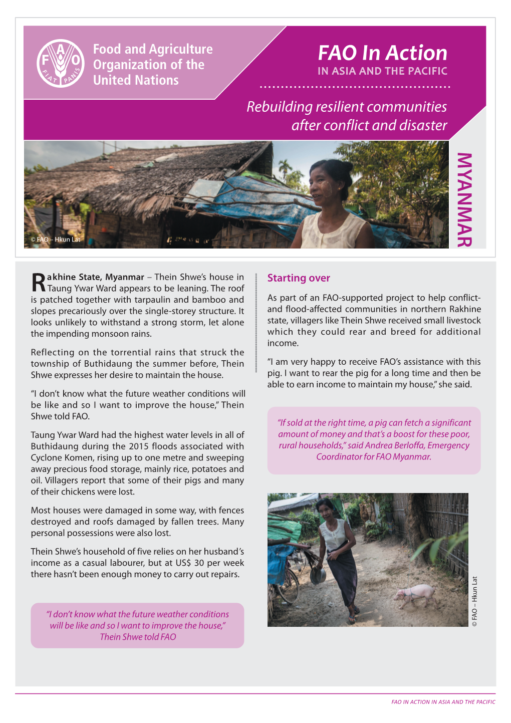 Rebuilding Resilient Communities After Conflict and Disaster: Myanmar