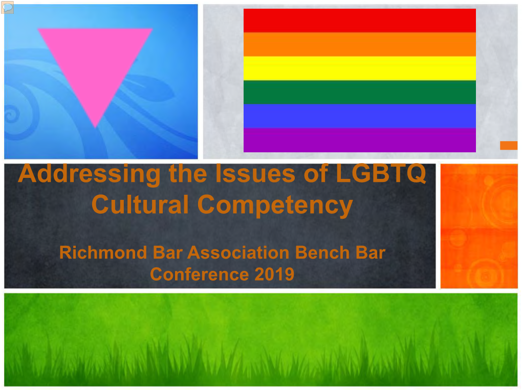 Addressing the Issues of LGBTQ Cultural Competency