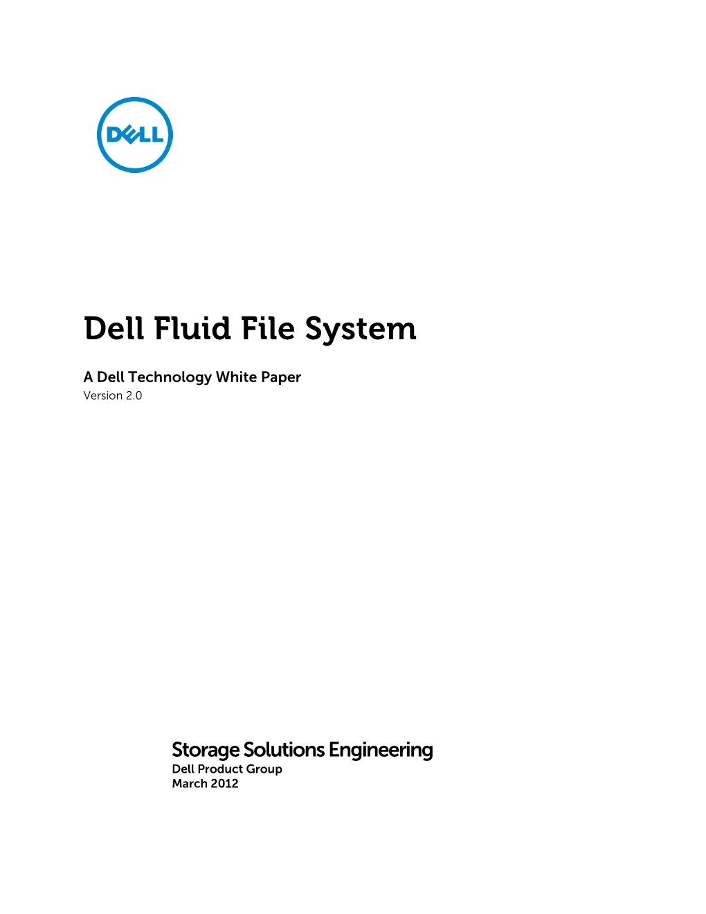 Dell Fluid File System