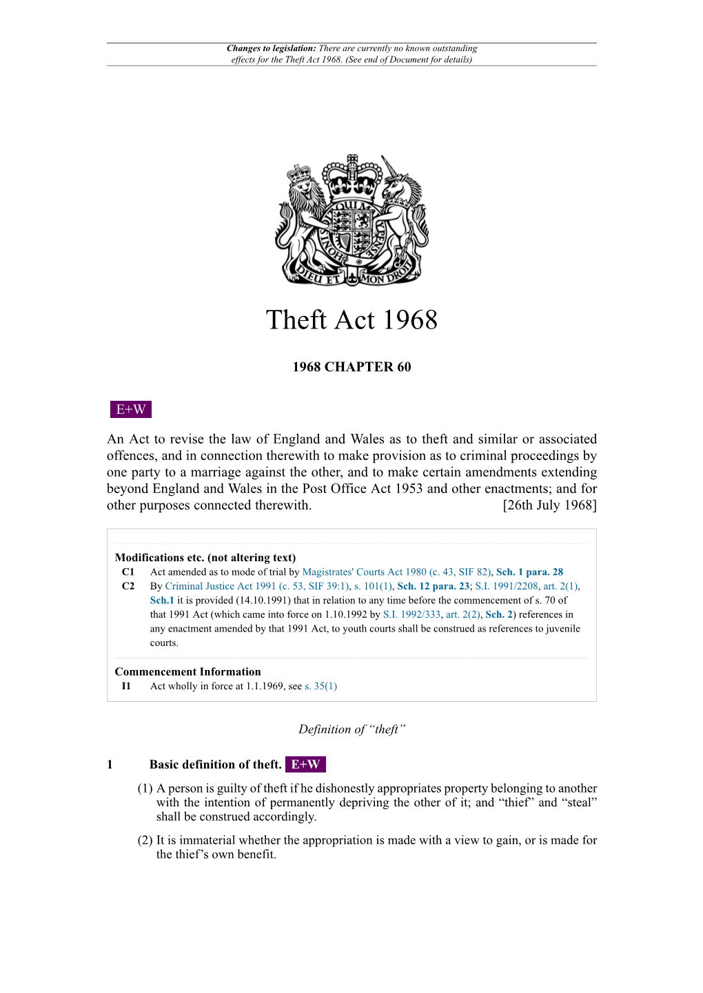 Theft Act 1968