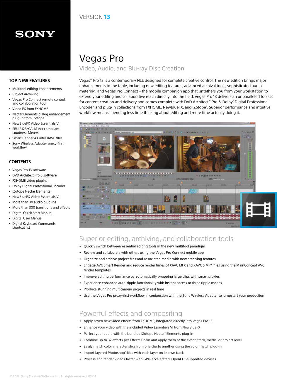 Vegas Pro Video, Audio, and Blu-Ray Disc Creation