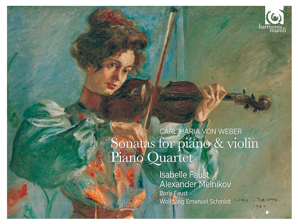 Sonatas for Piano & Violin Piano Quartet Sonatas for Piano & Violin