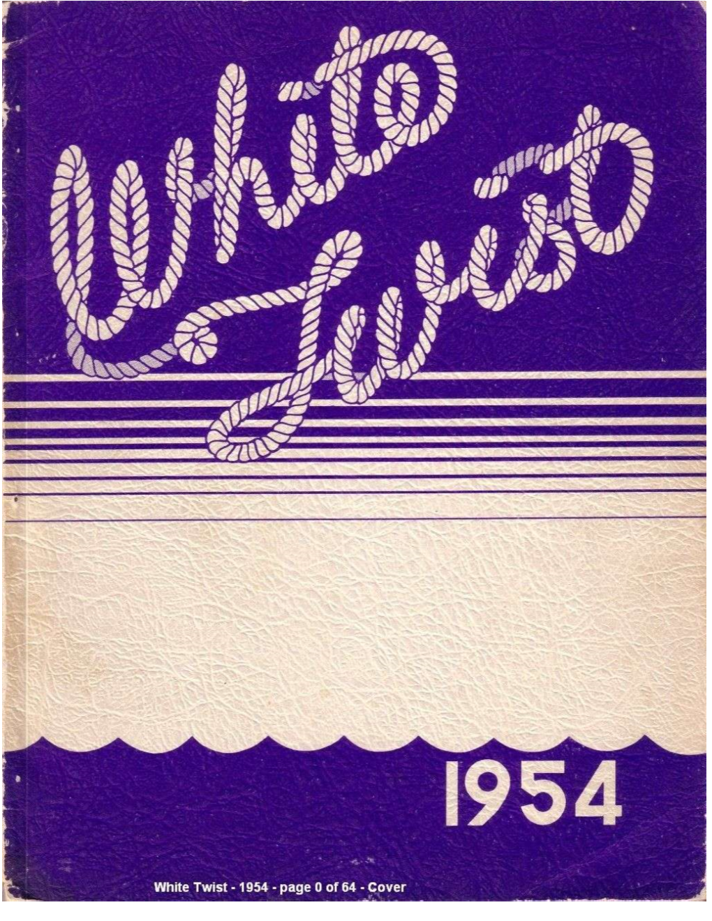 White Twist Yearbook 1954