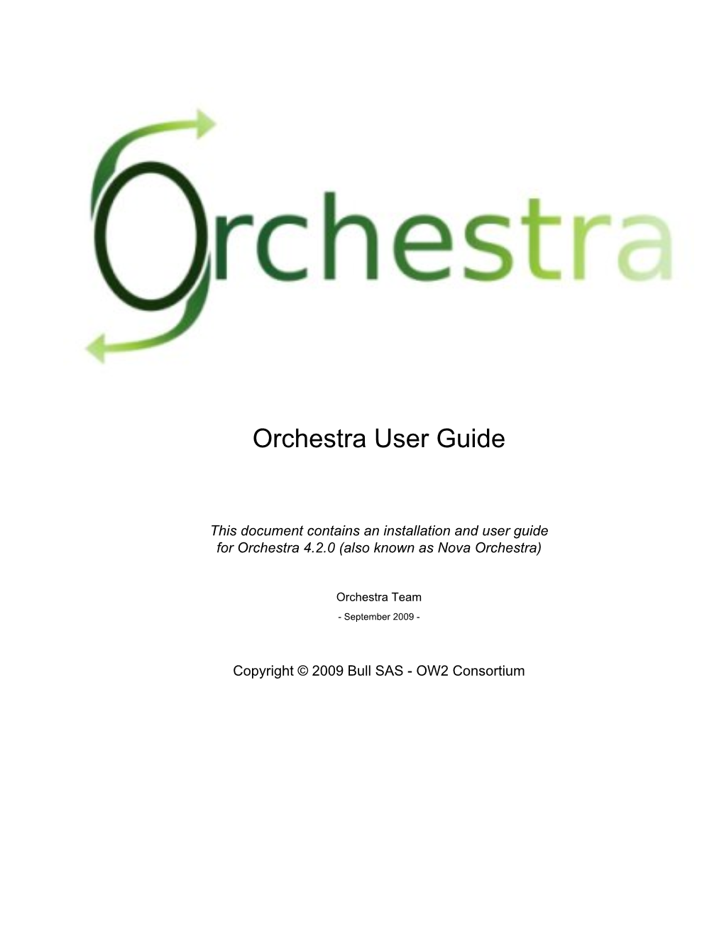 Orchestra User Guide