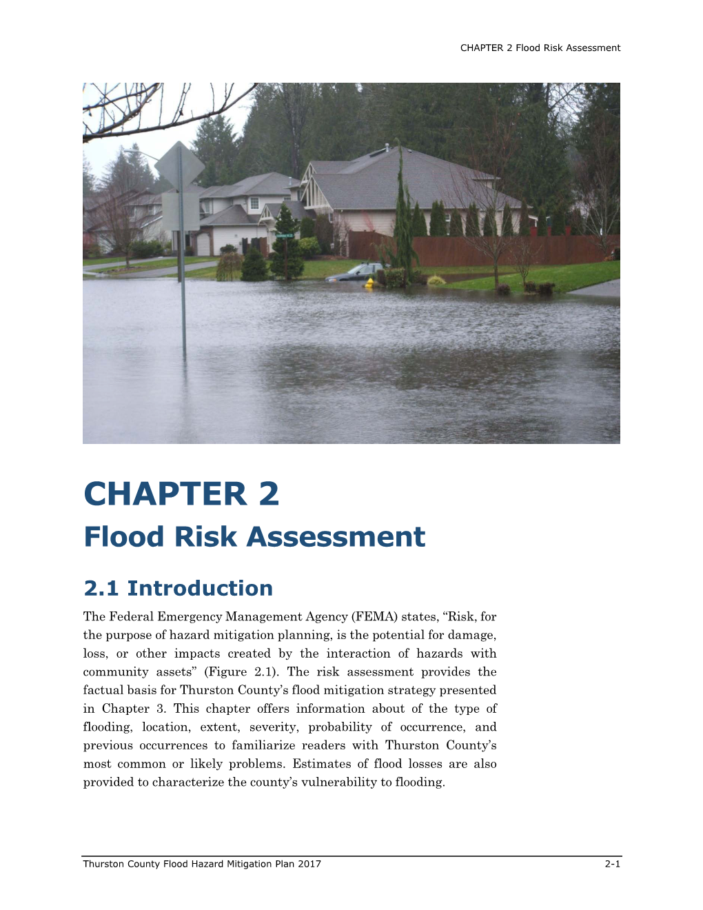 CHAPTER 2 Flood Risk Assessment