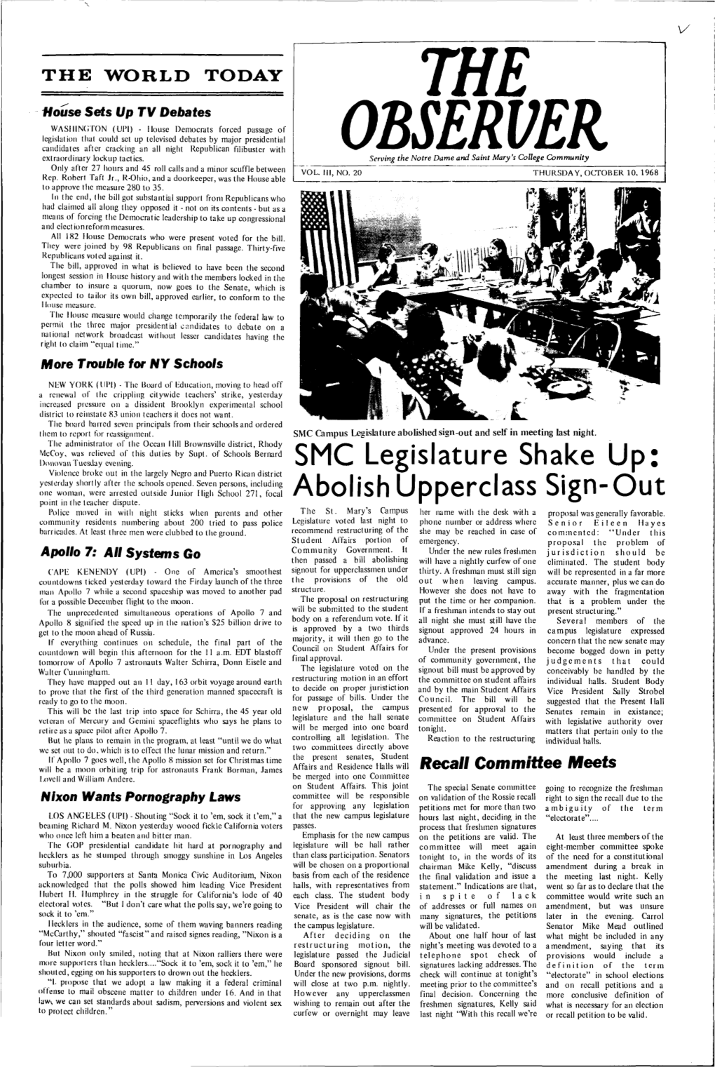 SMC Legislature Shake Up: Abolish Upperclass Sign