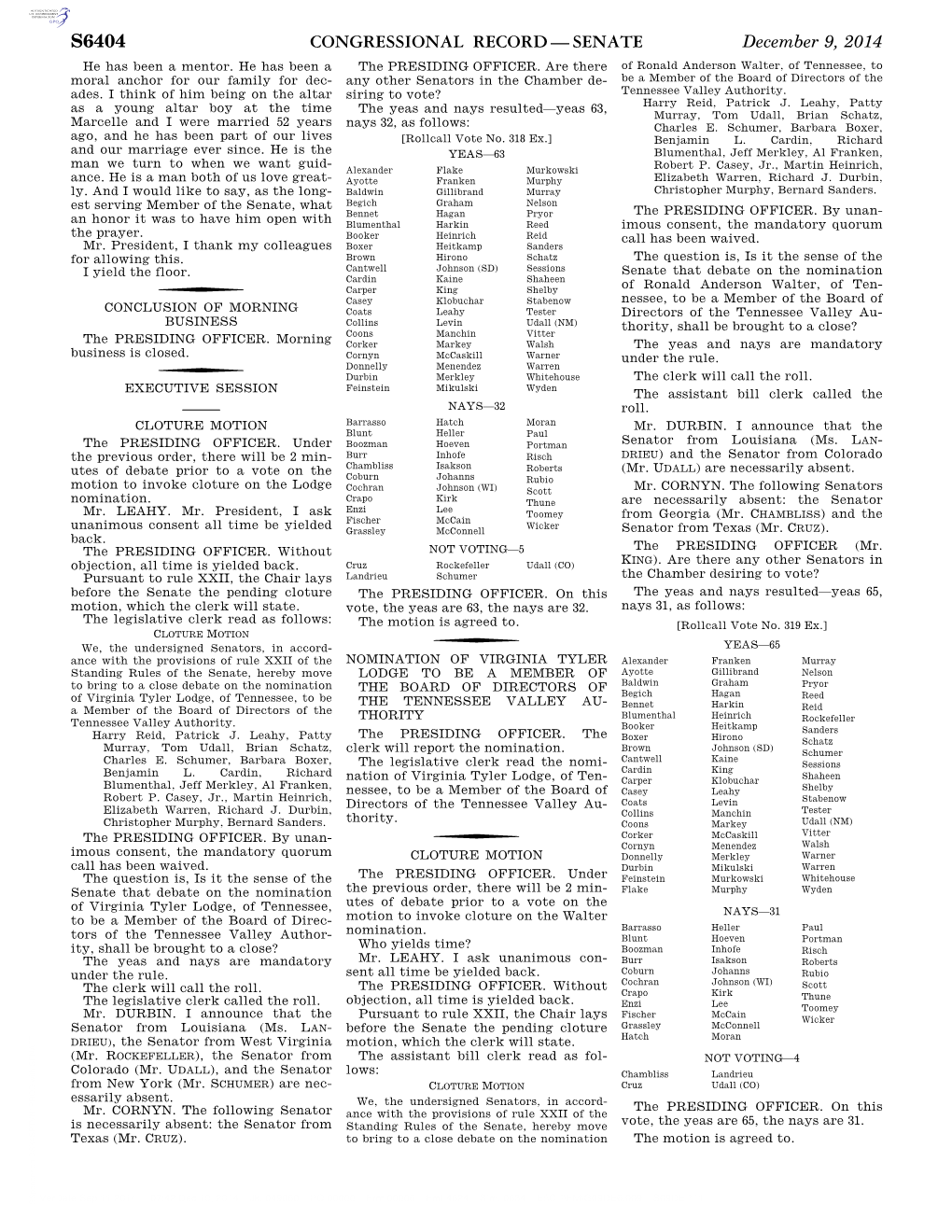 Congressional Record—Senate S6404