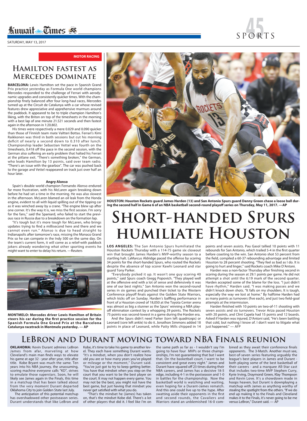 Short-Handed SPURS Humiliate Houston